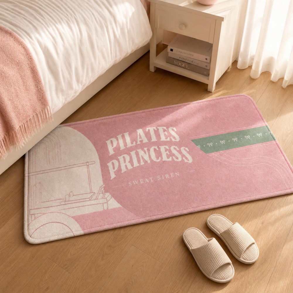 Tapete Retangular de Flanela M - Pilates Yoga Garage avaliação e preço