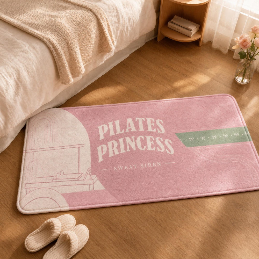 Tapete Retangular de Flanela M - Pilates Yoga Garage avaliação e preço